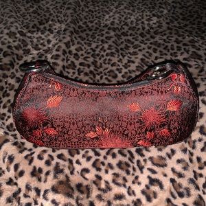 ⭐️ 3 for $20 - Red and Black Satin Jacquard Purse